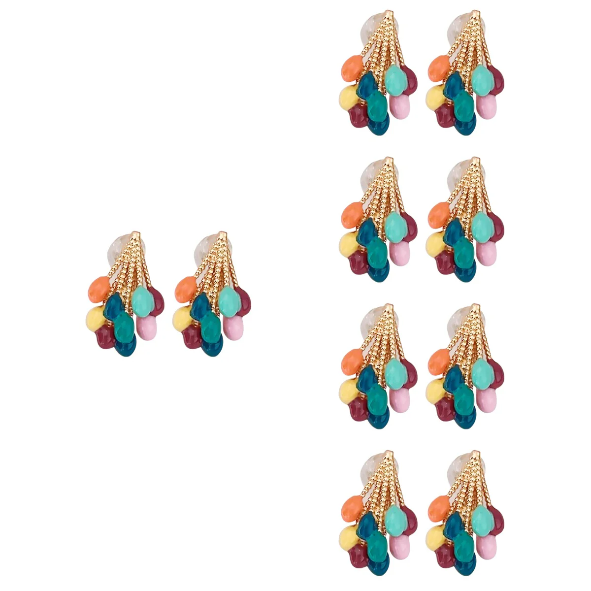 

5 Pairs Balloons Dangle Earrings Fashion Dangling Earrings Women Ear Drops