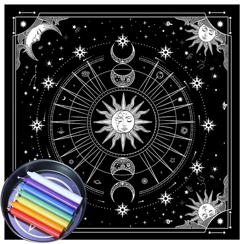 Скатерть Таро покрытие для стола оракулы коврик настольной игры квадратная