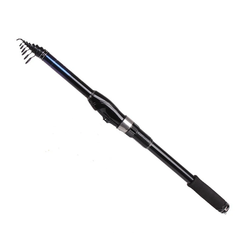 

Портативная удилище с мягким хвостом, Маленький выдвижной спиннинг из углеродного волокна для плота, Легкая короткая спиннинговая удочка д...