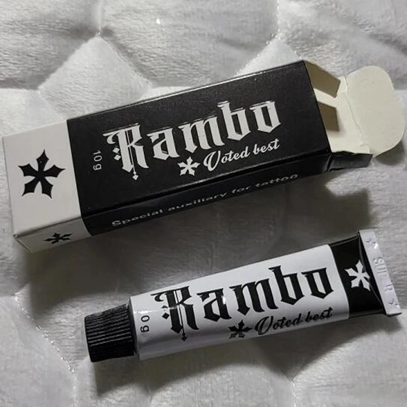

Новинка 75% черный крем Rambo для татуировок 2/5/10/20/30/50 шт. полуперманентный макияж для тела бровей Подводка для губ 10 г