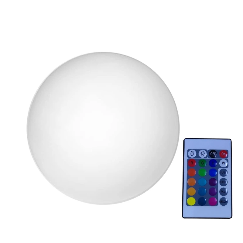 

Led Round Ball Light with Remote Control Waterproof Landscape Lamp Ornament for Home Garden Yard Lawn Decoration Gift Supplies