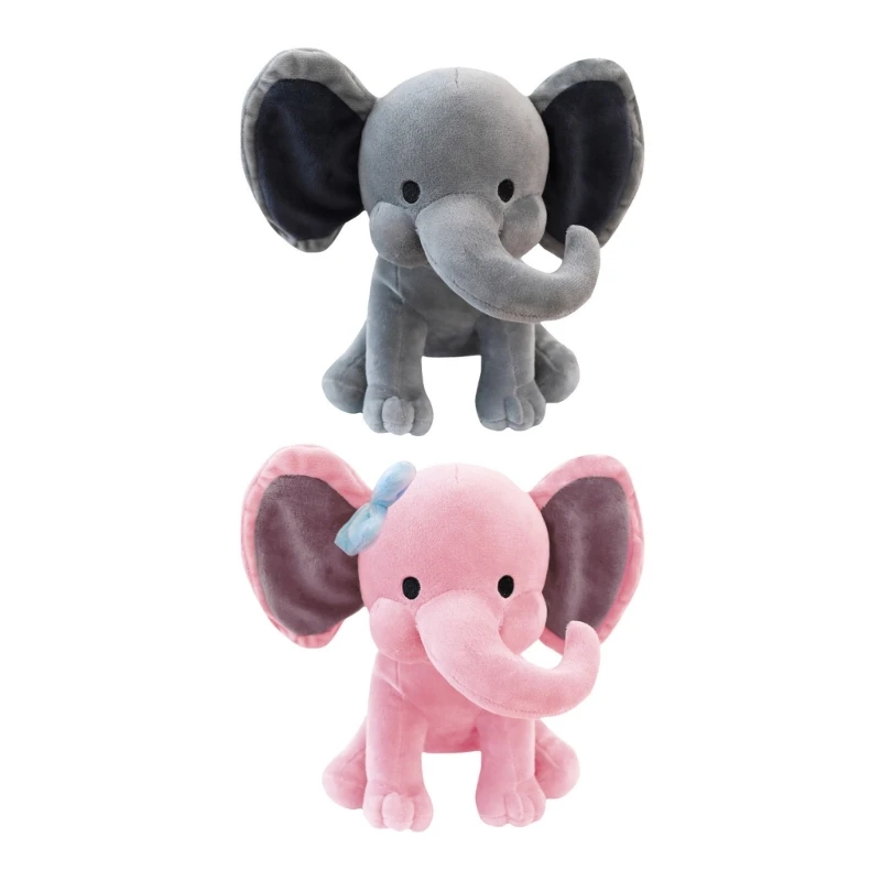 

Plush Elephant Cute Soft Plushies Stuffed Animal 10inch Height Sleeping Aids Decorative Gifts for Boys Girls