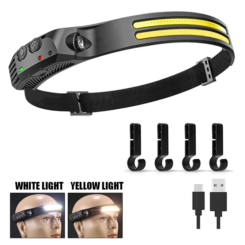 

KDULIT Сенсорный налобный фонарь 3Вт 200лм