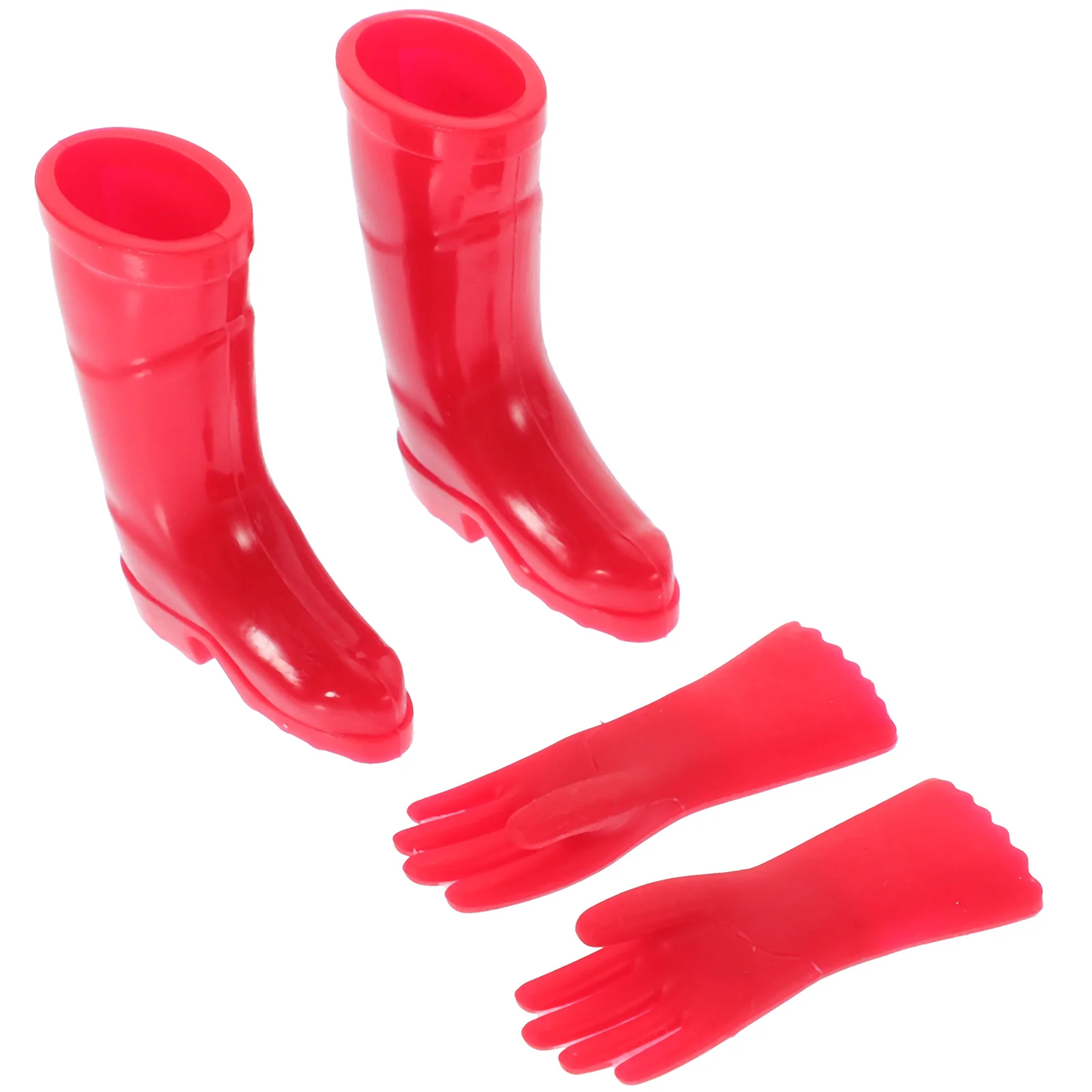 Мини-дождевые сапоги перчатки обувь дождевики для фигурного дома и украшения