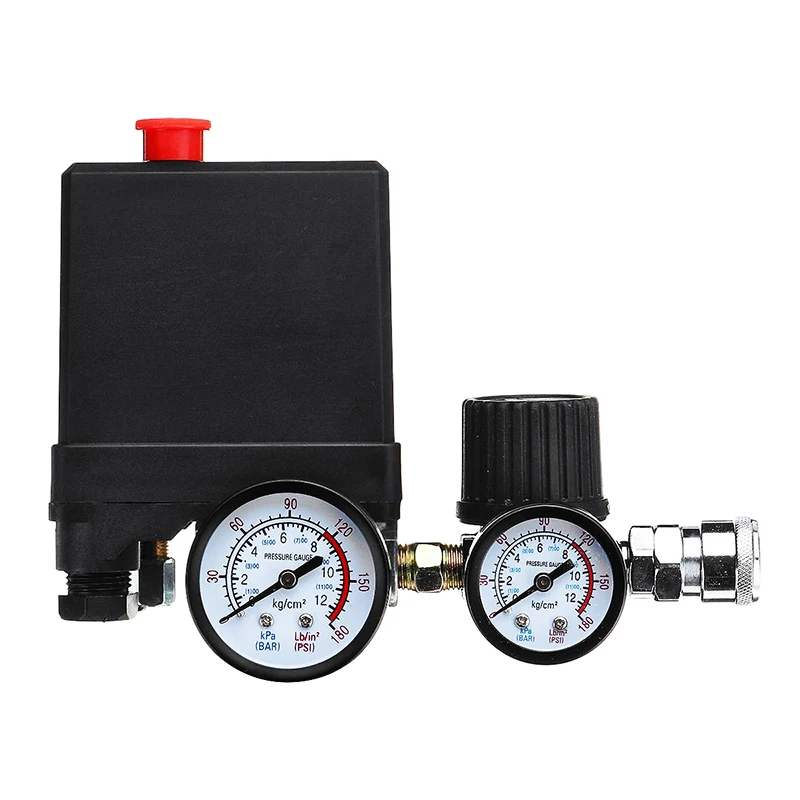

Регулятор давления воздушного компрессора, 220 В/380 В, 30-psi, 4-портовый манометр