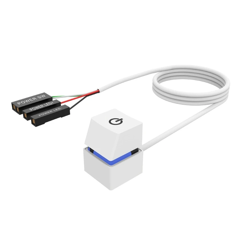 

External Power 2m On/off Button Portable Office for PC Motherboard Dropship