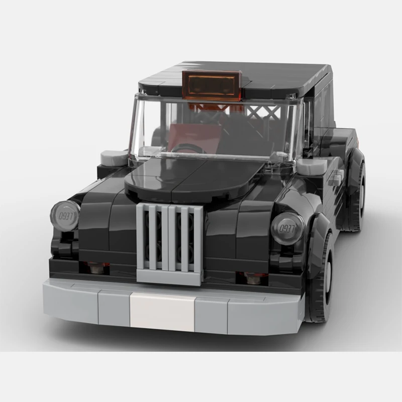 Классический скоростной автомобиль MOC 8 Stud Wide 1977 Остин FX4 конструктор для такси