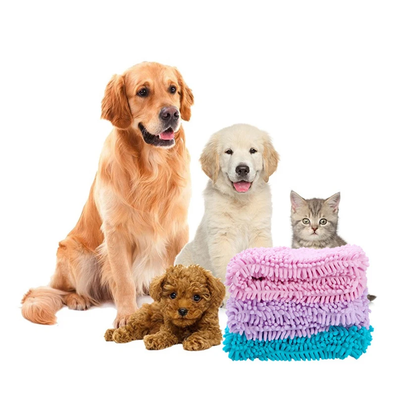 

Comfortable Cat Bath Hair Cleaning Towel Blanket For Dog Drying Bathrobe Quick Water Absorbent Large Dog Towel Pet Products