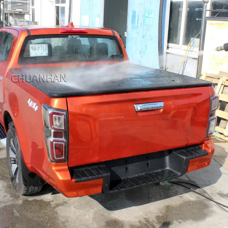 Тройной чехол Tonneau для Nissan Navara 2014 NP300 D22 электрический выдвижной грузовика