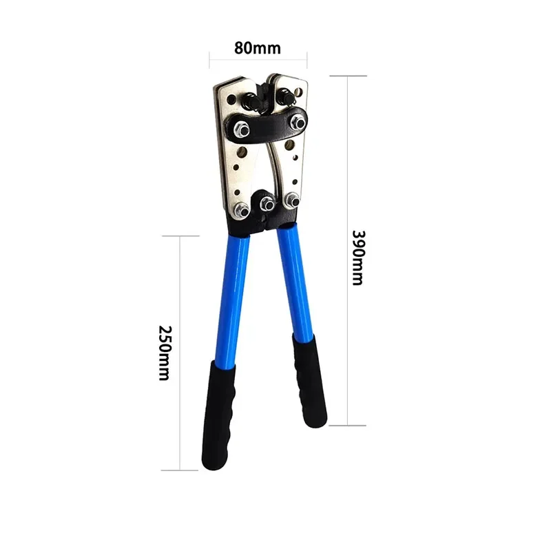 Обжимные клещи 6-50 мм клеммы аккумулятора голого кабеля инструмент для обжима