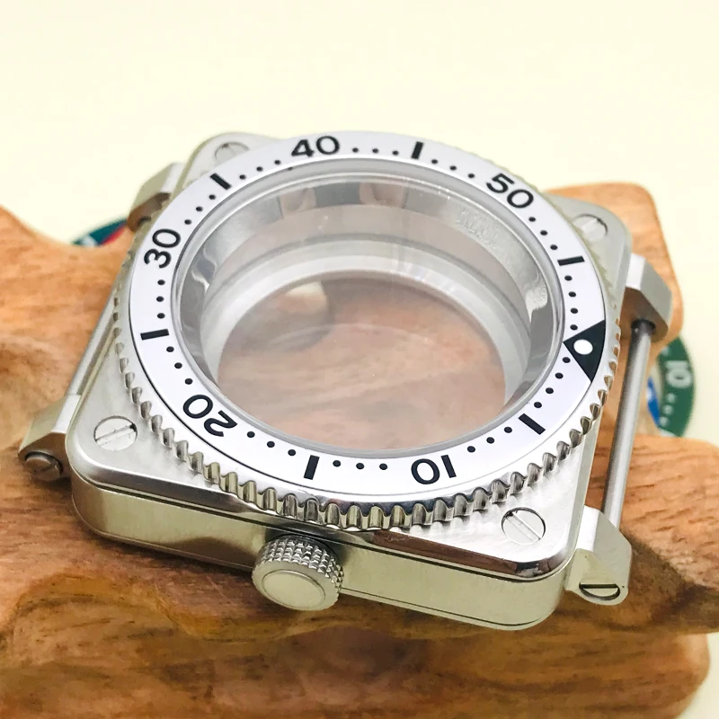 Pаспродажа Корпус из нержавеющей стали Mod Seiko NH35 SKX007, квадратная кабина, сменный чехол, подходит для часов NH35 NH36, чехол для дайвинга с сапфировым стеклом