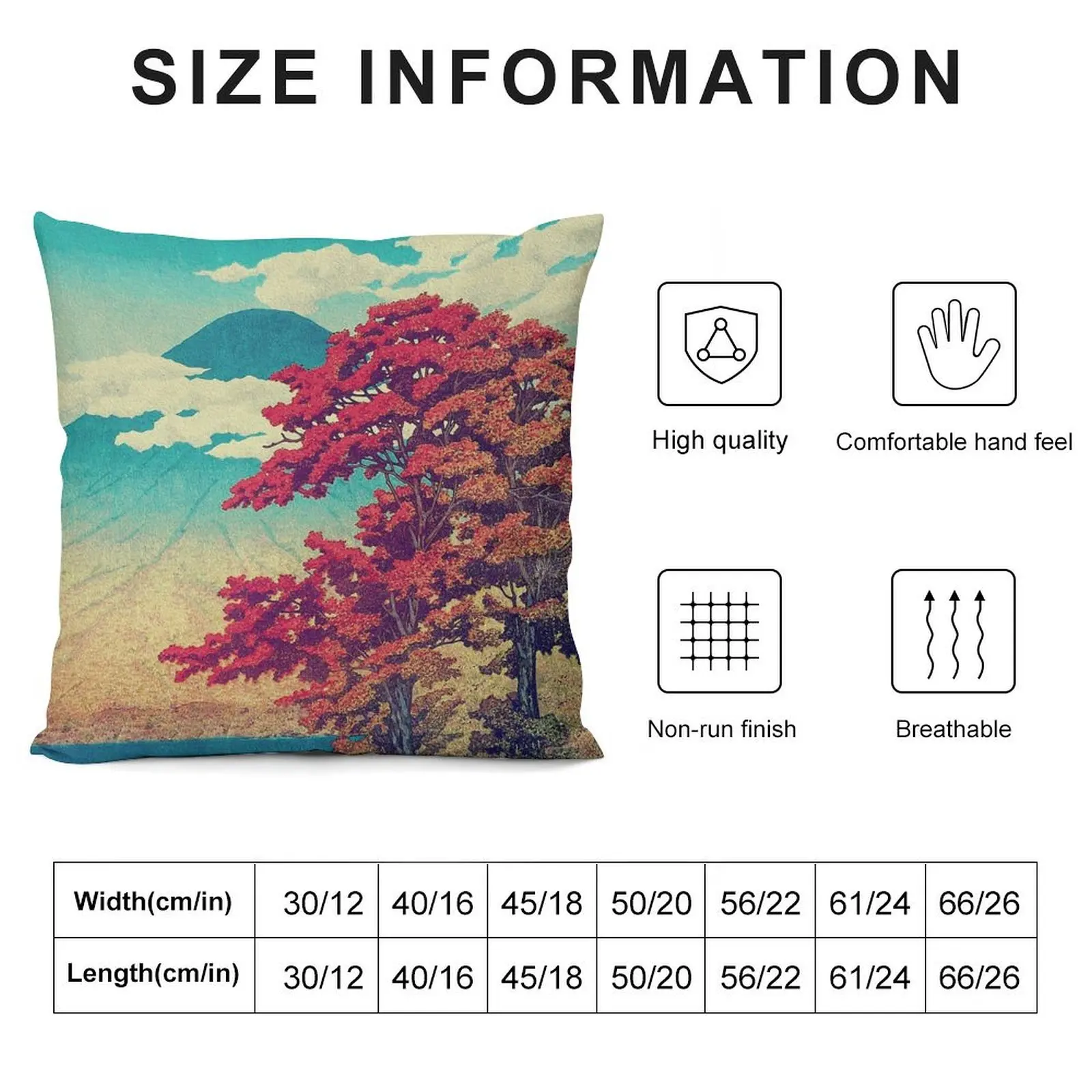 Новый год в Hisseii-природный ландшафт декоративная подушка