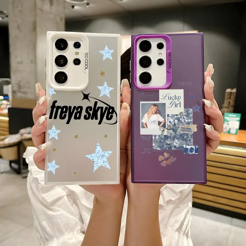 Фото Чехол для телефона Singer F-Freya Skyes для Samsung Galaxy S25 Edge S24 S23 S22 S21 S20 Ultra, силиконовый, цветной, серебристый №1