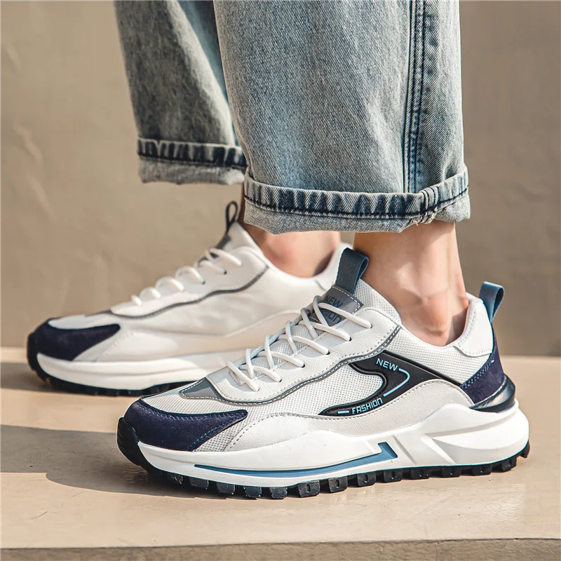 

Кроссовки мужские на платформе, Повседневные Дышащие, для бега, спорта, баскетбола, кроссовки для ходьбы