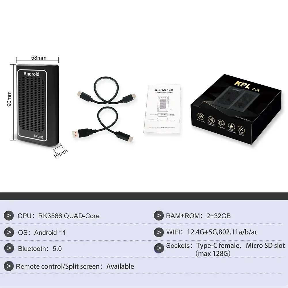 CarPlay AI Android Box Автомобильный мультимедийный плеер четырехъядерный 2 + 32 ГБ 11