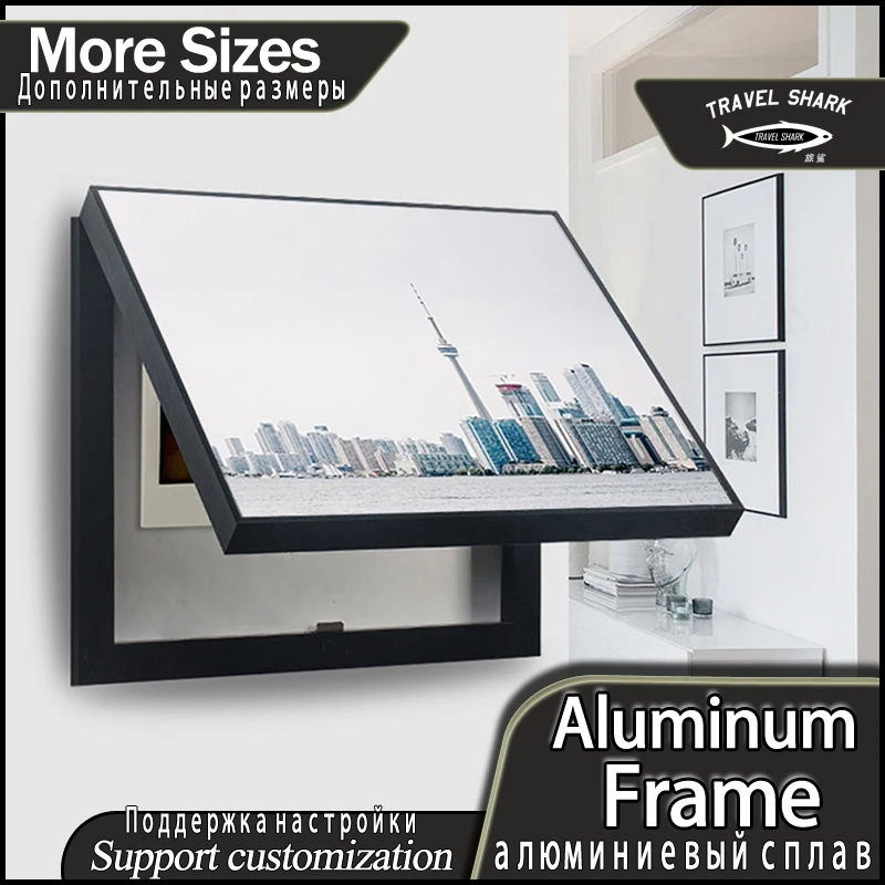 

70*50 CM City Home Decor Poster Prints Paintings With Frame Electric Mural Laminas Canvas Art Modern Wall Decoration Picture