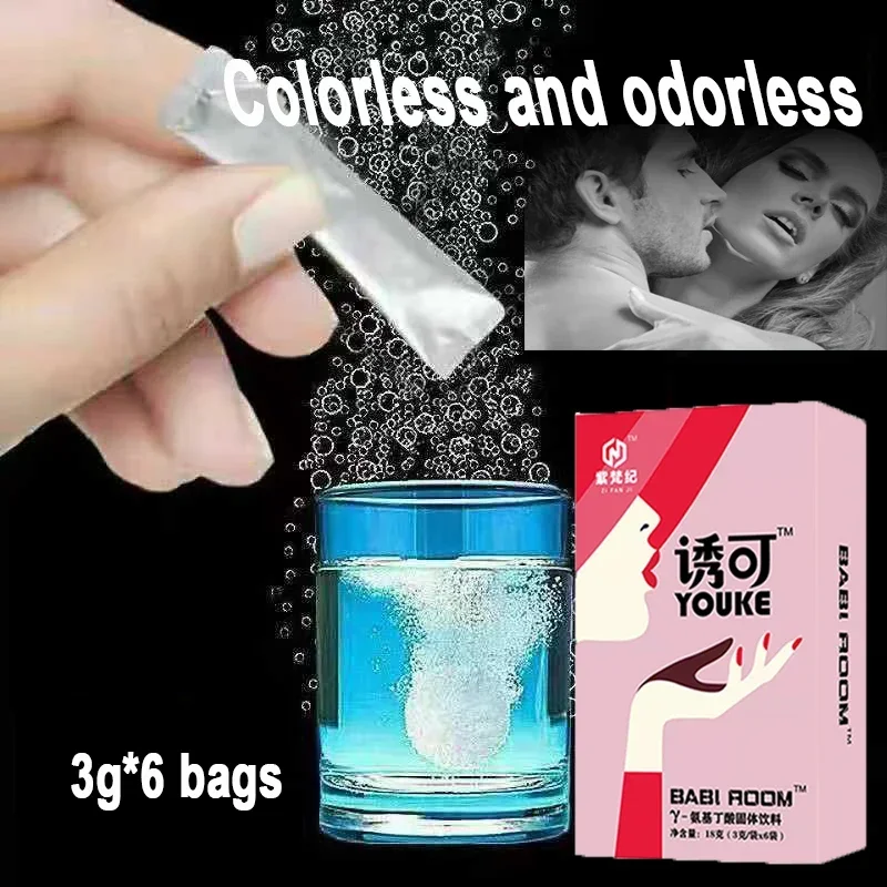 

6bags 18g Transparent Odorless Powder Women Oral Liquid Can Be Put Into Beverages To Dissolve Female Quickly Couple Products