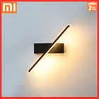 Светодиодный настенный светильник XIAOMI, прикроватный светильник для спальни с вращением на 330  и регулируемым углом, настенный светильник для помещений, Простой алюминиевый светильник, 220 В переменного тока