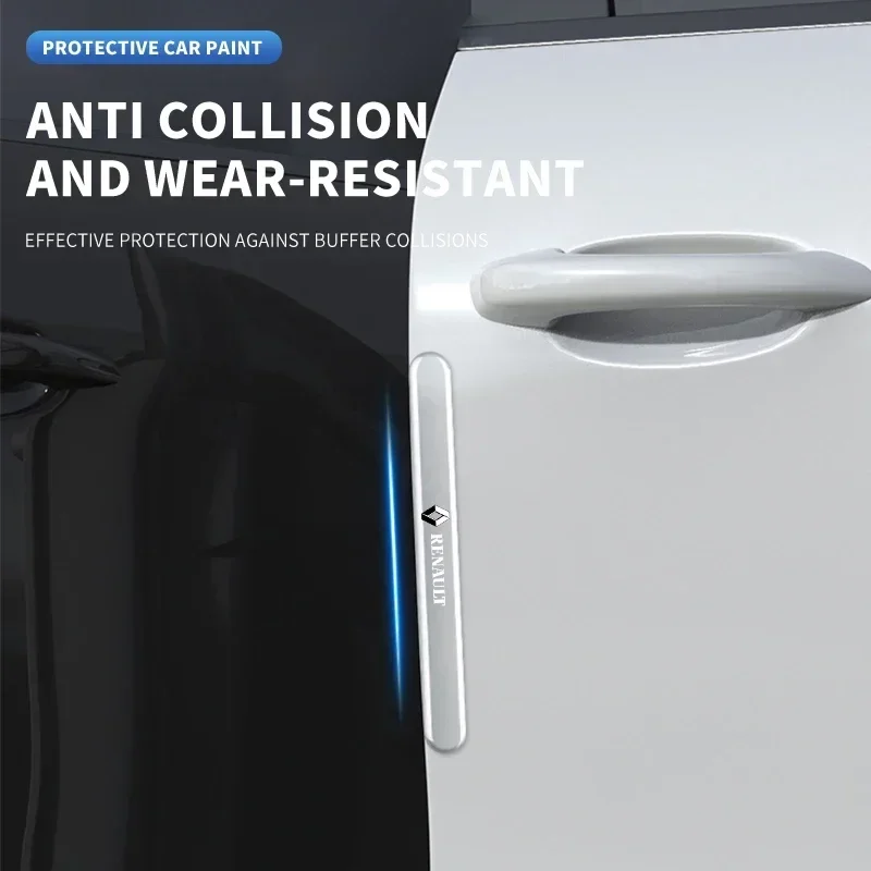 4 шт. защитная пленка для дверной ручки автомобиля Renault Megane 2 Duster Logan Captur Clio Laguna 3