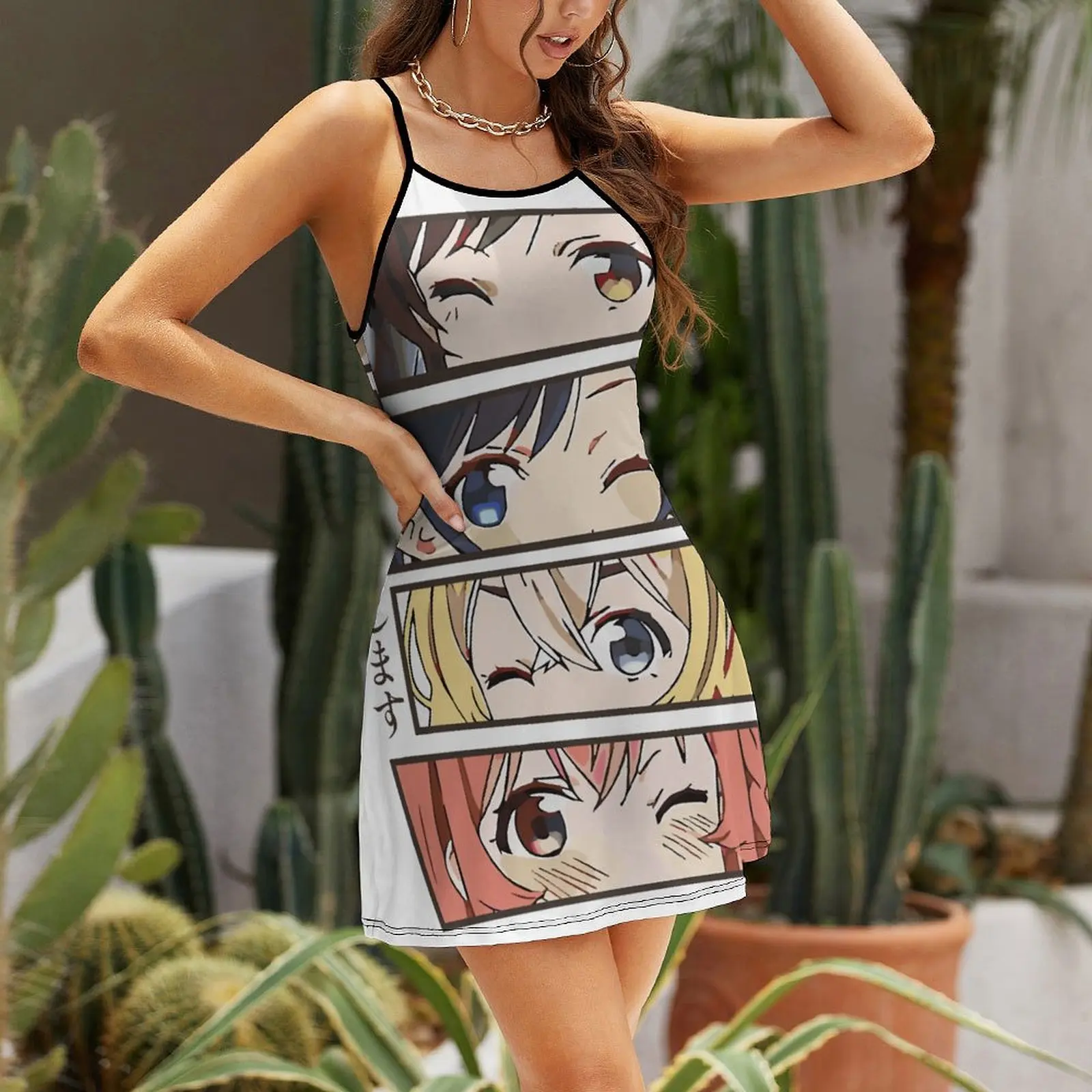 Женское платье на бретельках chizulu Eyes снять любимую девушку сезон 2 крутое женское