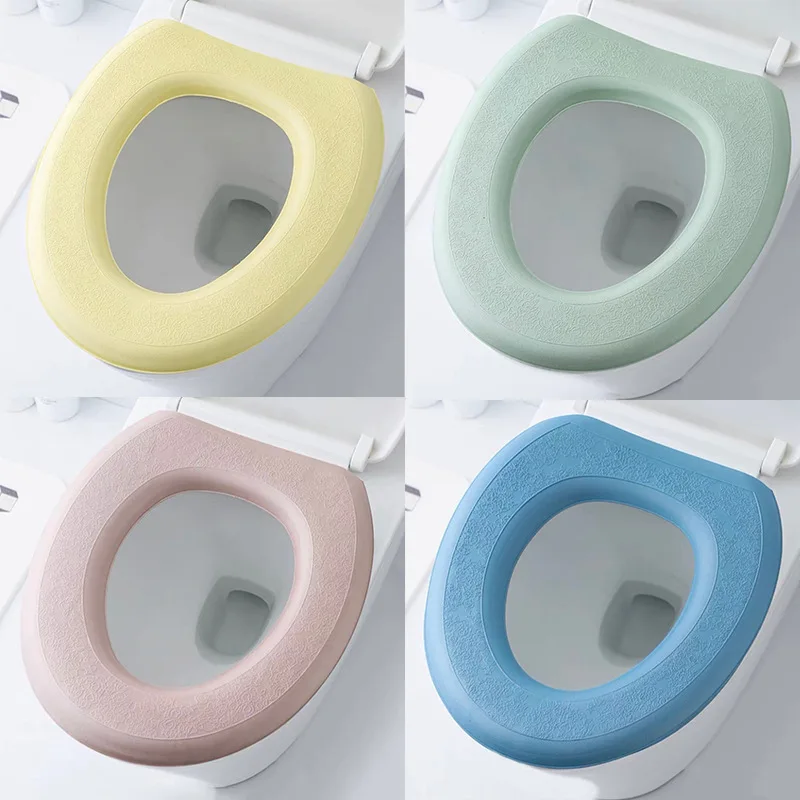 Cover Waterproof Sticker Foam Toilet Lid Cover Portable Sili