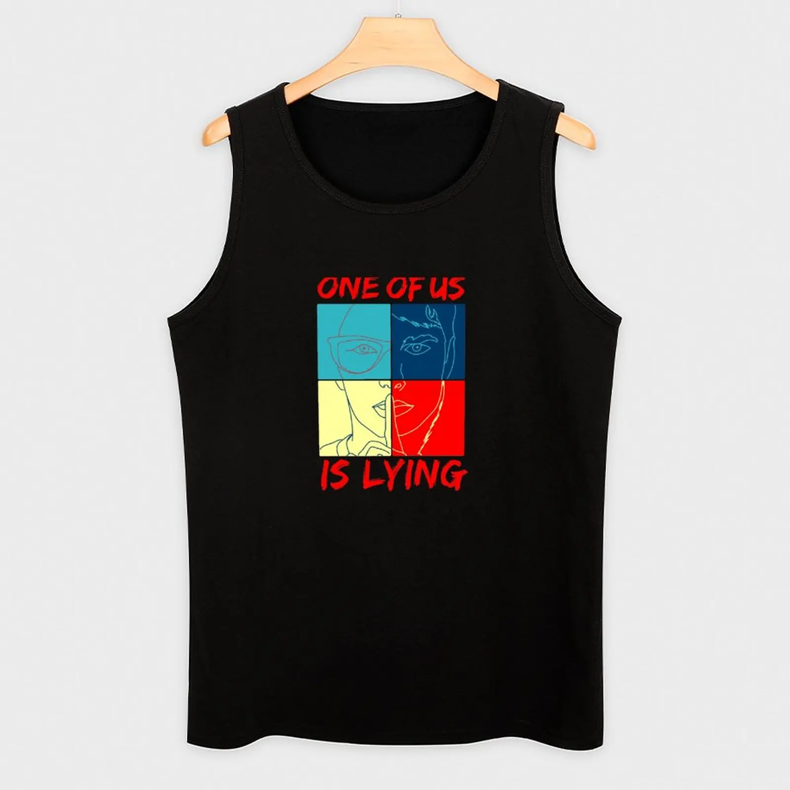 Футболка One Of Us Is Lying с наклейками футболка Karen M. McManus Livres Nominiert для ден 2.1.