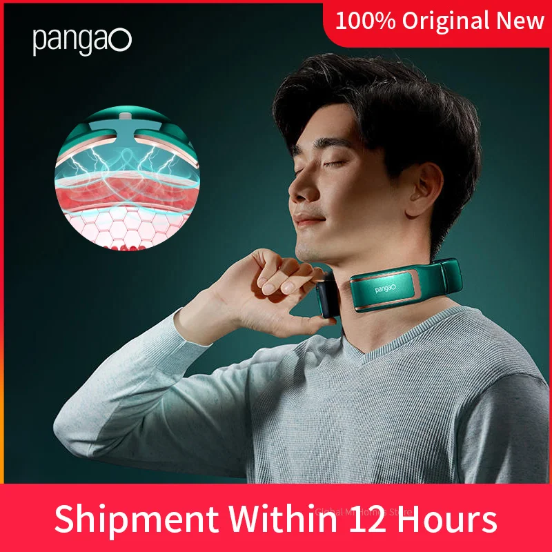 

Pangao Smart Cervical Spine Massager P7 Widen Hot Compress Physiotherapy Shoulder Neck Household Electric Knead Massage