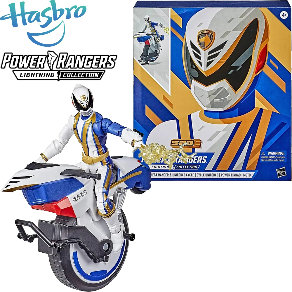 В наличии оригинальные Hasbro Power Rangers S.P.D. Коллекция молний Фигурки Omega Ranger &amp Uniforce