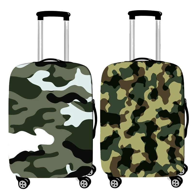 Quality Stretch Cloth Trolley Case Protective Cover Trendy Camouflage Suitcase Luggage Cover for 19-32 Inch Travel Accessories