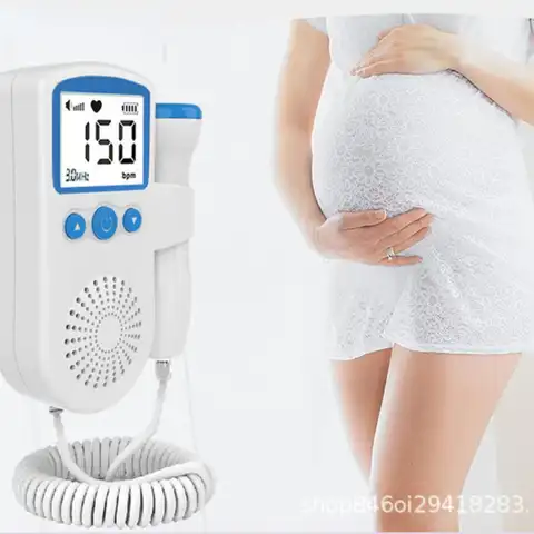 Ручной фетальный монитор сердечного ритма допплер для дома беременности ребенка пренатальный детектор сердечного ритма ЖК-дисплей без изл...