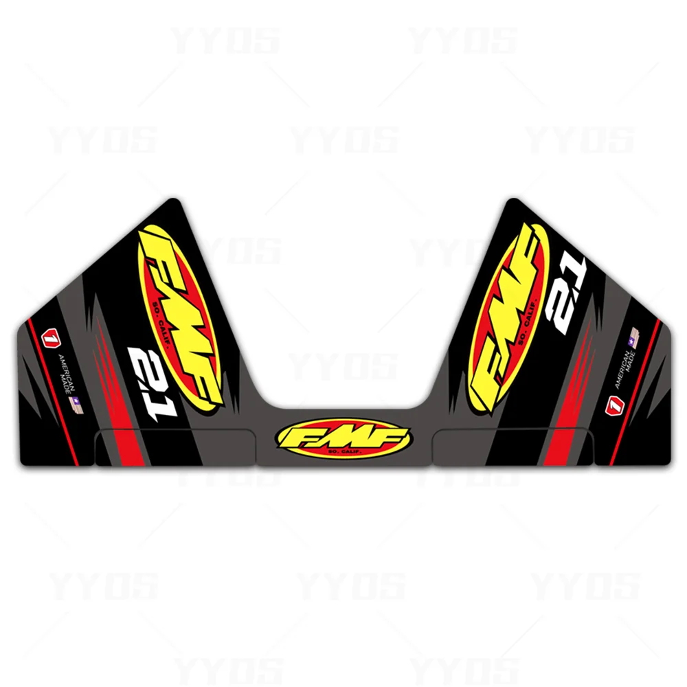 

For FMF So Calif POWERCORE 2T 4T Motorcycle Decorative Accessories Racing Exhaust Pipe External Sticker Waterproof PVC Decals