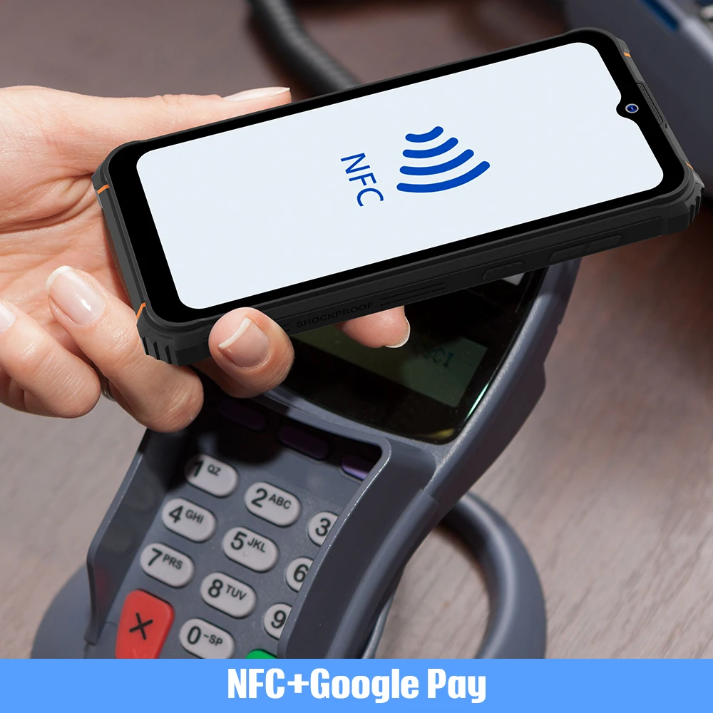 HOTWAV W10 Pro Rugged Smartphone 15000mAh Large Battery Android 12 Cellphone Octa-Core  6.53 Inch NFC 6GB 64GB 20MP Mobile Phone