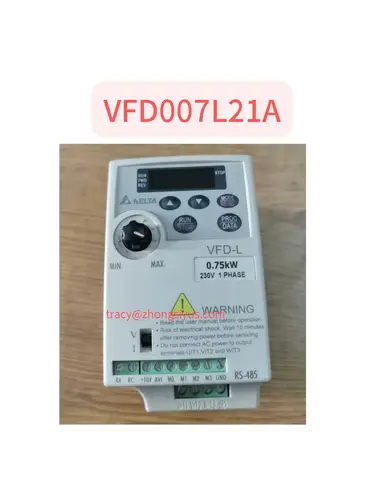 Использованный инвертор 750 Вт, однофазный вход, нормальная функция тестирования VFD007L21A