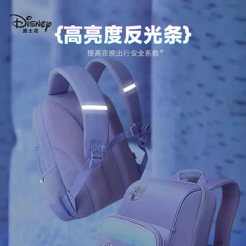 Disney Fashion Schoolbag for Schoolgirls Lightweight Wear-resistant Breathable Schoolbag Suitable for Grades 1-6
