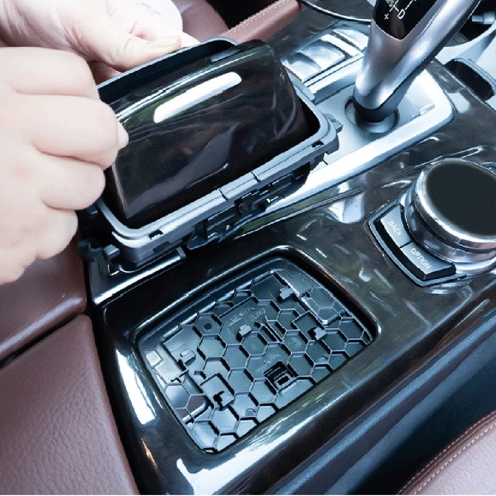 

Black Plastic Car Front Center Console Ashtra Cover Case For BMW 5 Series F10 F11 51169206347 9206347 Interior Accessories