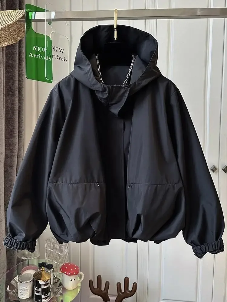 SuperAen модный корейский стиль уникальный повседневный плащ с капюшоном на