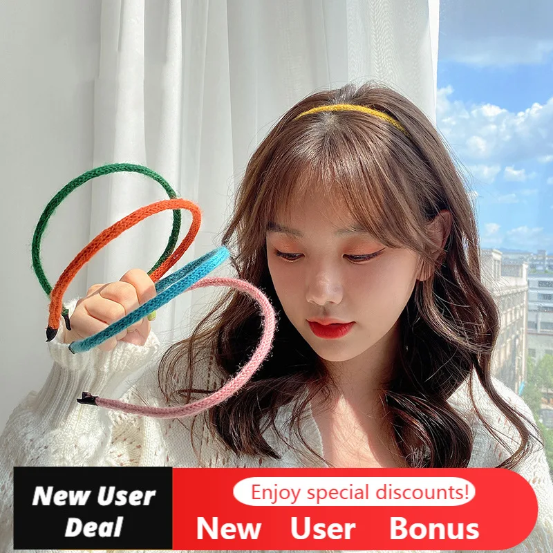 

Многофункциональная повязка на голову из смеси хлопка карамельных цветов, женские заколки для укладки волос для макияжа, аксессуары для во...