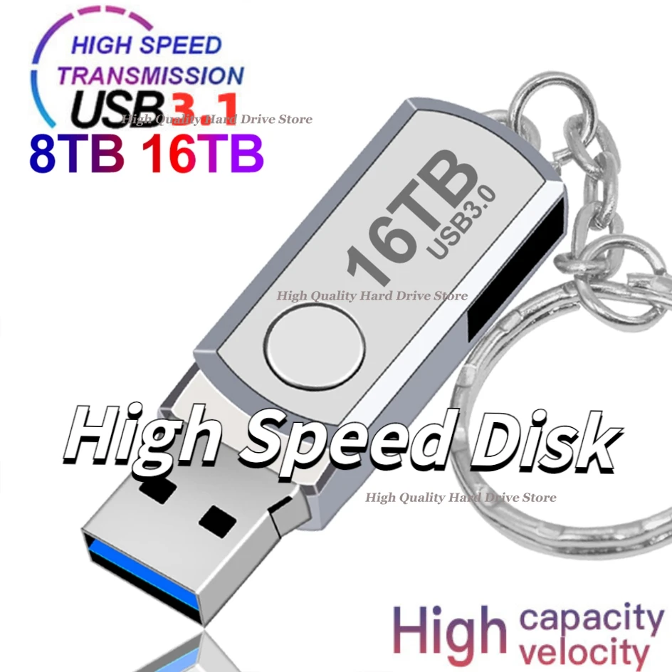 

New High Speed Metal Pendrive USB 3.0 16TB Portable SSD Pen Drive Cle USB Flash Drive 4TB 2TB OTG Memoria USB Free Shipping