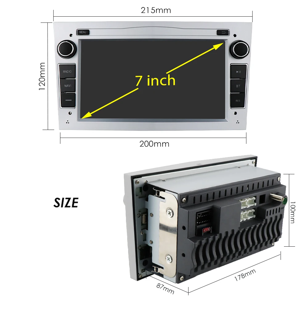 $108.37 2G 64G Android 10 2 DIN Car Stereo GPS for магнитола опель астра H G J антара Vectra C Antara Zafira B Vivaro Meriva Vectra B BT