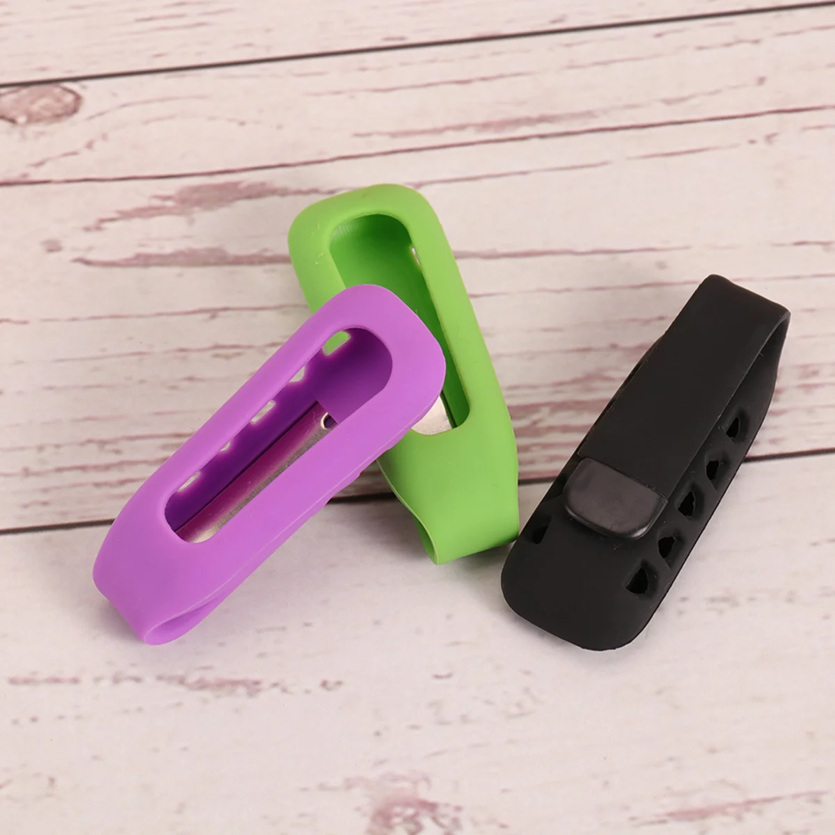 

3 PCS Pedometer Silicone Clips Colorful Wireless Activity Plus Sleep Replacement Clips Holders for One