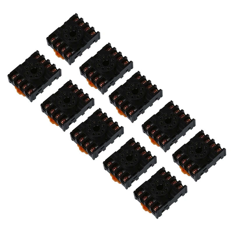 

10X New 8 Round Pin 8-Pin PF083A релейная база розетка