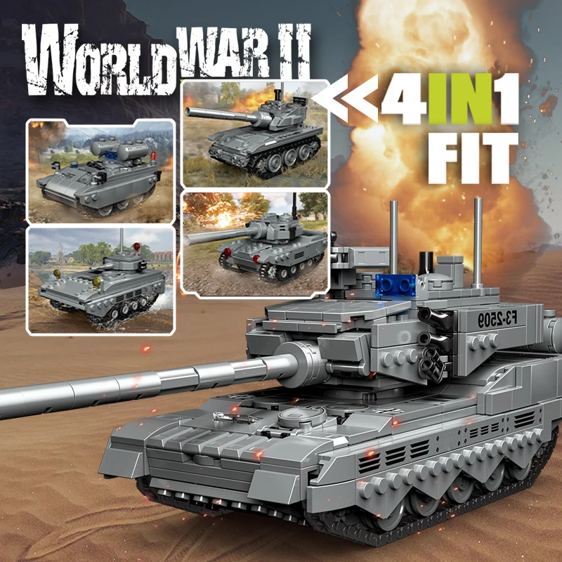 

WW2 военная модель серии Вторая мировая война Мини Танк бронированный автомобиль Коллекционная модель строительные блоки кирпичи игрушки подарки