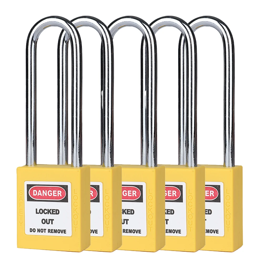 

5 Pcs Lock Car Lockout Kit Simple Access Control Equipment Lockouts Tools Padlocks Set Safety Locks for Industries Red