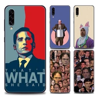 phone case for samsung a90 a70 a60 a50 a40 a30 a20 a10 note 8 9 10 20 ultra 5g fundas case office tv show fun to watch colorful