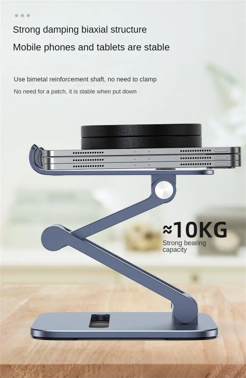 Aluminum Alloy Desktop Mobile Phone Stand Foldable Tablet Support Cell Phone Desktop Bracket Lazy Holder For Smartphone Mount