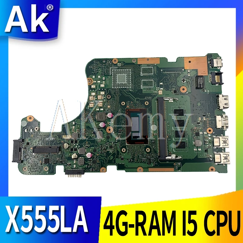 

Материнская плата AK X555LD для ноутбука ASUS X555LA X555LD X555LF X555LJ X555L X555, протестированная оригинальная материнская плата 4GB-RAM