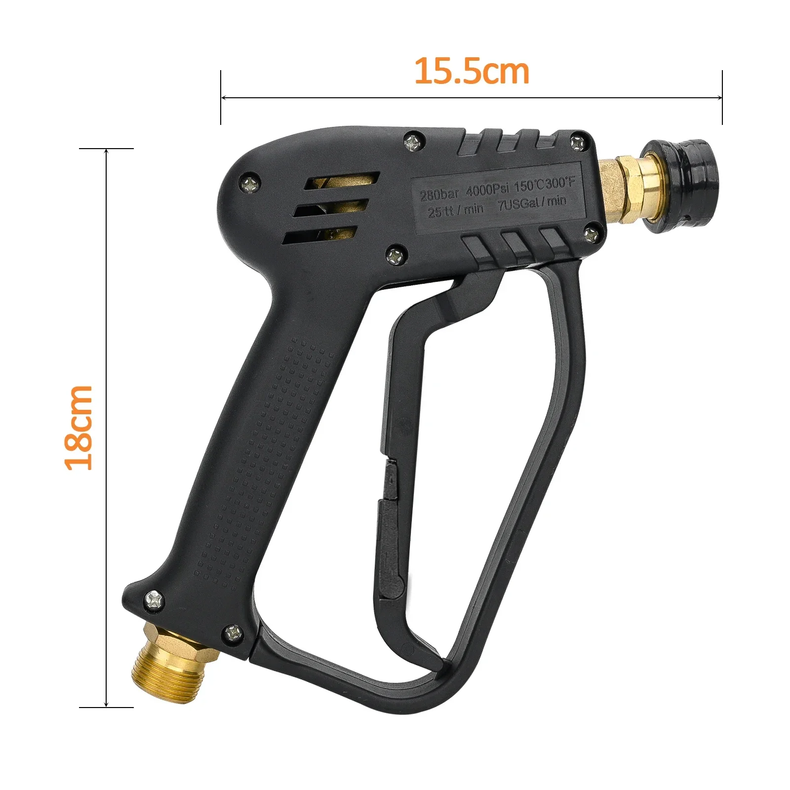 Водяной пистолет для очистки высокого давления 4000psi M22 G1/4 профессиональных