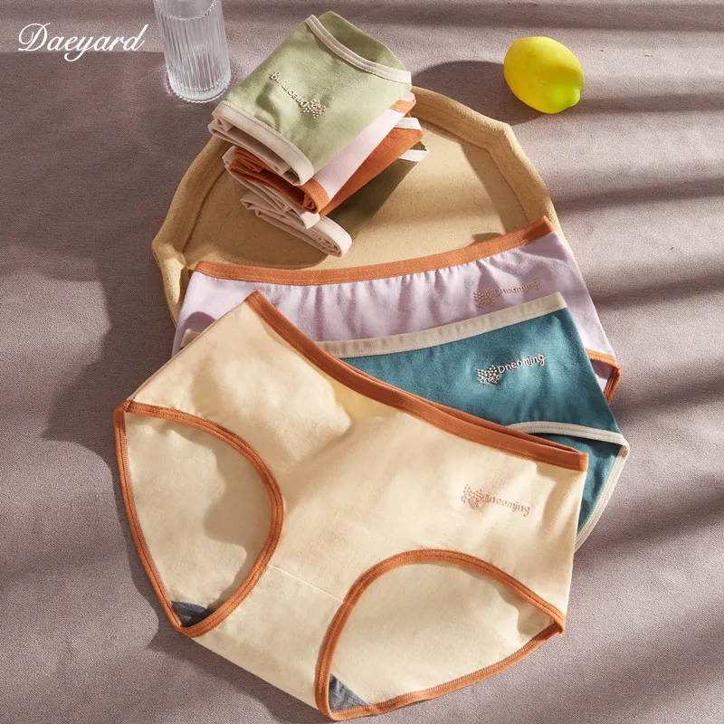 

3PCS/Set Women Underwear Cotton Panty Sexy Panties Female Underpants Solid Color Graphene Crotch Intimates Brief Lingerie M-2XL