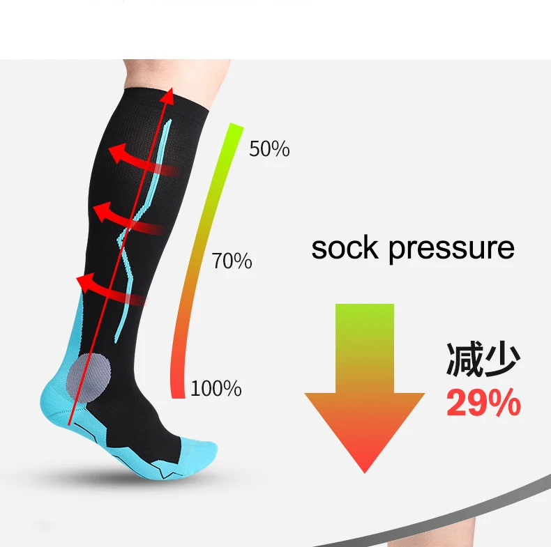Outdoor Compression Socks Elastic Calf Socks Sports Compression Socks Men And Women Travel Socks Sports Loisirs Compressiesokken