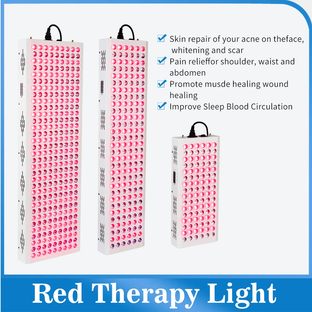 

New 480W 9000W 1500W 630nm 660nm Red Light Therapy 810nm 830nm 850nm NIR LED Light Therapy Full Body, Red Grow Lamp